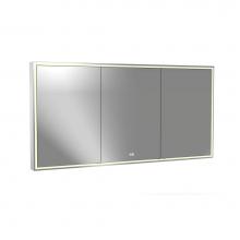 Madeli MC-PI7236D-SM-04-000-PC - Madeli Pioneer Lighted Mirrored Cabinet, Surface Mount, 72'' x 36'' x 4-3/4&ap