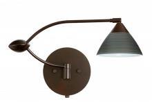  1WU-1743TN-BR - Besa Wall Domi Bronze Titan 1x50W Halogen Gy6.35