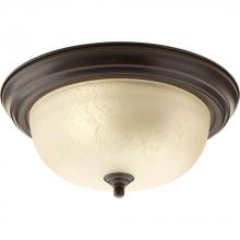  P3925-20EUL - Two-Light Dome Glass 13-1/4" Close-to-Ceiling