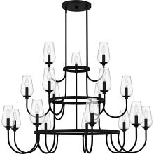  VSC5048MBK - Viscount 18-Light Matte Black Chandelier