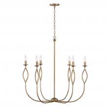 Capital Canada 452562ML - 6-Light Chandelier in Mystic Luster