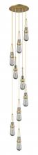  119-452-1P-BB-G452-4SM - Milan - 9 Light - 19 inch - Brushed Brass - Multi Pendant