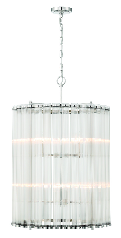 Glasbury 22" Pendant In Nickel