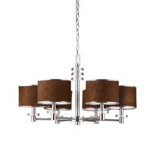 Eurofase 15862-013 - Savvy, 6Lt Chandelier, Sn/Brown