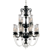  19476-018 - Mariah, 12Lt Chandelier, Black/Clear