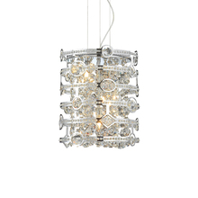  20390-013 - Mica, 3Lt Pendant, Chrome. Clear