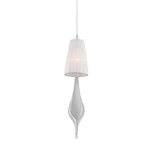  22825-018 - AQUA,1LT PENDANT,SMALL,CHR/WHT