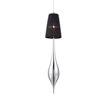  22826-022 - Aqua, 1Lt Pendant, Med, Chrome/Black