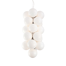  22984-012 - Bianca, 21Lt Pendant, Chrome/White