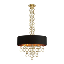  25614-022 - Novello, 8Lt Pendant, Black/Gold