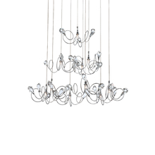  25681-024 - Volare, 10Lt Pendant, Chrome/Clear