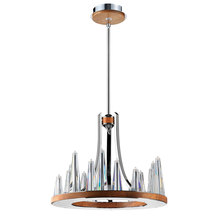  26371-016 - Skyline, 15Lt Chandelier, Chrome/Clear