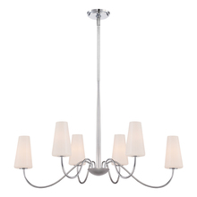  27970-010 - Enza, 6Lt Chandelier, Oval, Chrome