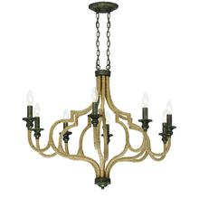  30019-010 - Corda, 8Lt Chandelier, Orb