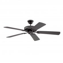  AC6852-BLK - Builder's Choice 52 in. Black Ceiling Fan