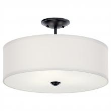  43692BK - Semi Flush 3Lt