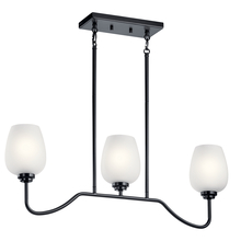  44379BK - Linear Chandelier 3Lt