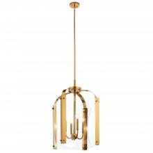  52024FXG - Pytel™ 4 Light Foyer Pendant Fox Gold