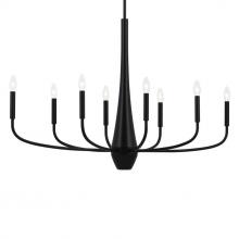  52528BK - Oval Chandelier 8Lt