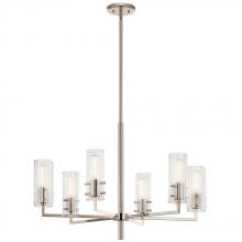  52679PN - Velestino 30.25" 6-Light Chandelier in Polished Nickel