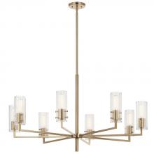  52680CPZ - Velestino 40.25" 8-Light Chandelier in Champagne Bronze