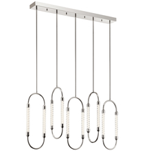 Kichler 84147 - Delsey™ 5 Light Linear Pendant Cluster Polished Nickel