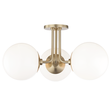 Mitzi by Hudson Valley Lighting H105603-AGB - Stella Semi Flush