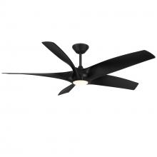 Modern Forms Canada - Fans Only FR-W2401-62L-MB - Zephyr 5 Downrod ceiling fan