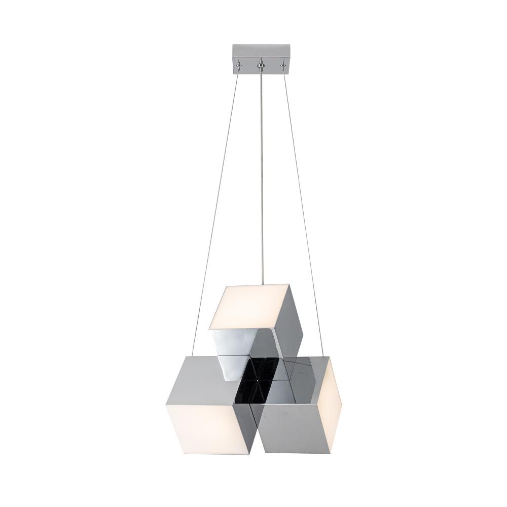 Tetra 11-in Chrome LED Pendant