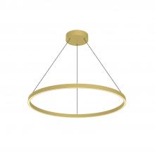 Kuzco Lighting Inc PD87732-BG - Cerchio 32-in Brushed Gold LED Pendant