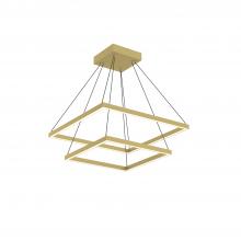  CH88224-BG-UNV-010 - Piazza 24-in Brushed Gold LED Chandeliers