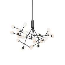  CH97139-BK - Moto 39-in Black LED Chandeliers