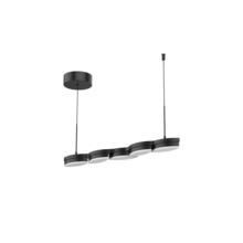  LP90727-BK - POPLAR 27" LINEAR PENDANT BLACK 30W 120VAC WITH LED DRIVER 3000K 90CRI