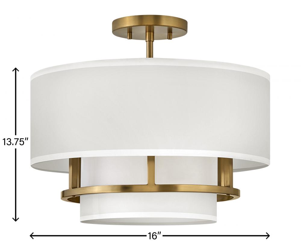 Medium Semi-flush Mount