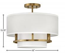 Hinkley Canada 38893LCB - Medium Semi-flush Mount