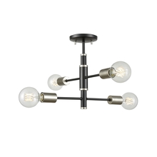  DVP41112PL+GR - Lake Loft 4 Light Semi-Flush Mount