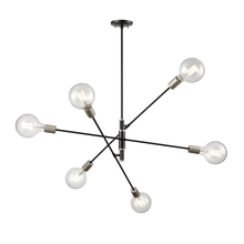  DVP41124PL+GR - Lake Loft 6 Light Pendant