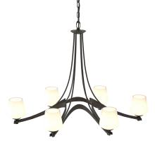  104106-SKT-14-GG0236 - Oval Ribbon 6 Arm Chandelier