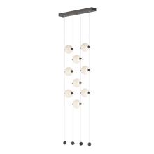 Hubbardton Forge - Canada 139057-LED-STND-14-GG0668 - Abacus 9-Light Ceiling-to-Floor LED Pendant