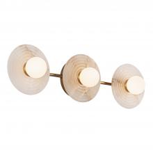 Alora Lighting WV346322VBAR - Dahlia 22-in Vintage Brass/Alabaster LED Wall/Vanity