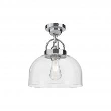 Alora Lighting SF461101CH - Lancaster 12-in Chrome 1 Light Semi Flush Mount