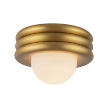  SF426012BG - Harvey 12-in Brushed Gold Socket Semi-Flush Mount