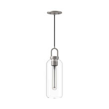  PD401505BNCL - Soji 5-in Brushed Nickel/Clear Glass 1 Light Pendant