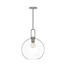  PD601710BNCL - Soji 10-in Brushed Nickel/Clear Glass 1 Light Pendant