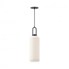  PD401606MBOP - Soji 6-in Matte Black/Opal Matte Glass 1 Light Pendant