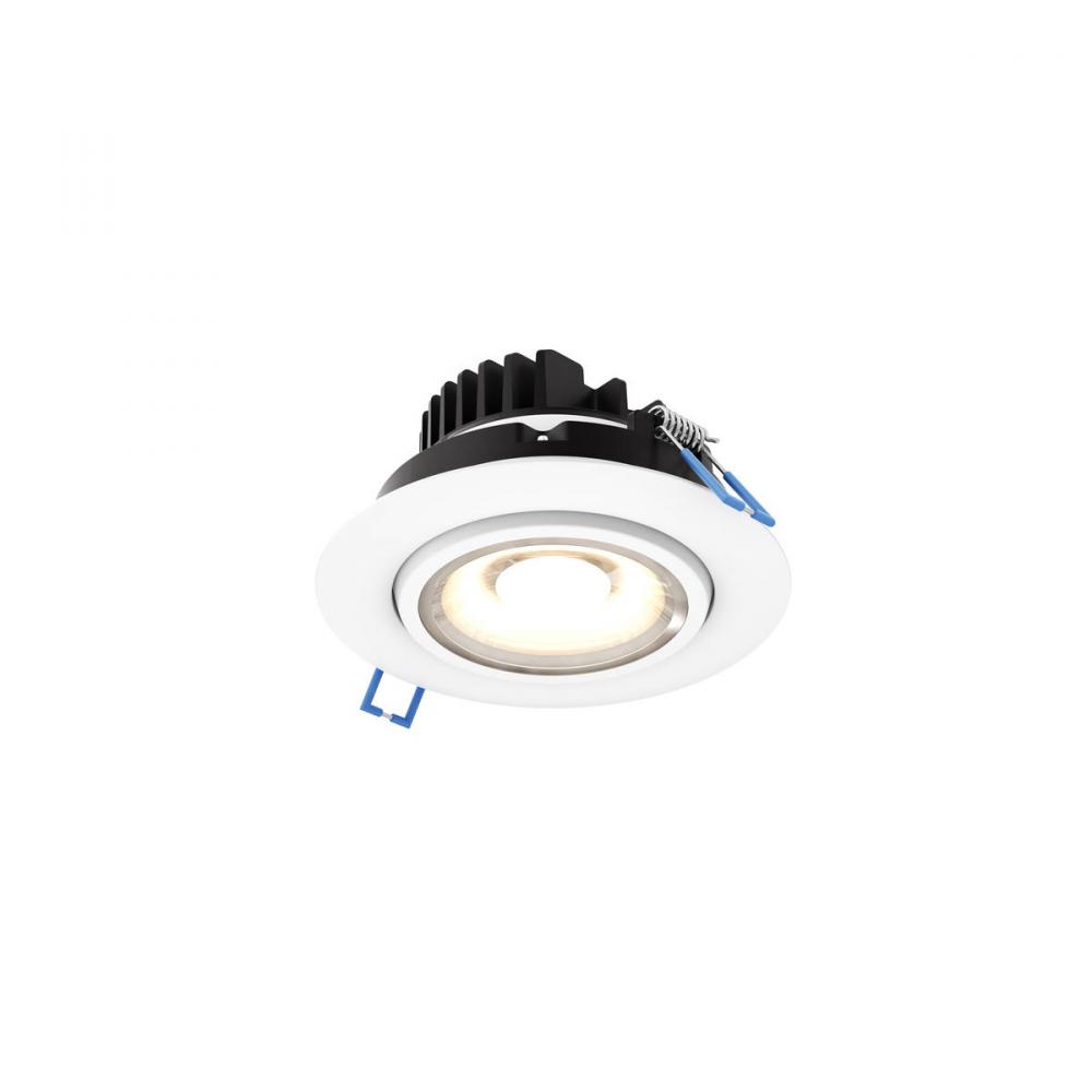 4 Inch Round Recessed LED Gimbal Light in 5CCT